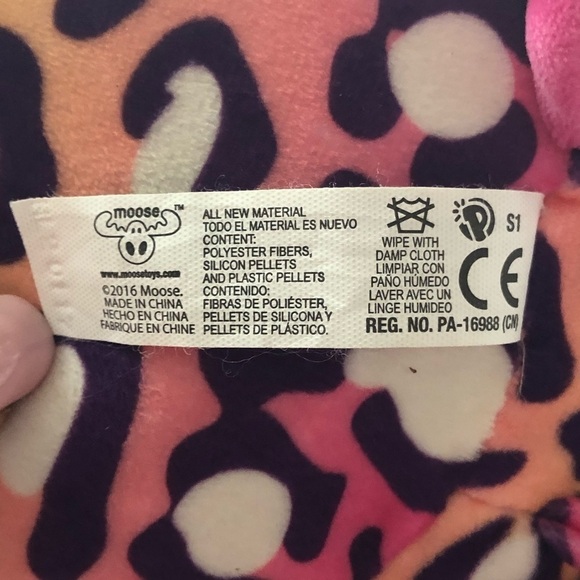 Moose ToYs‎ Stuffed Animal Squishy Plush Leopard Animal Print - Picture 3 of 8